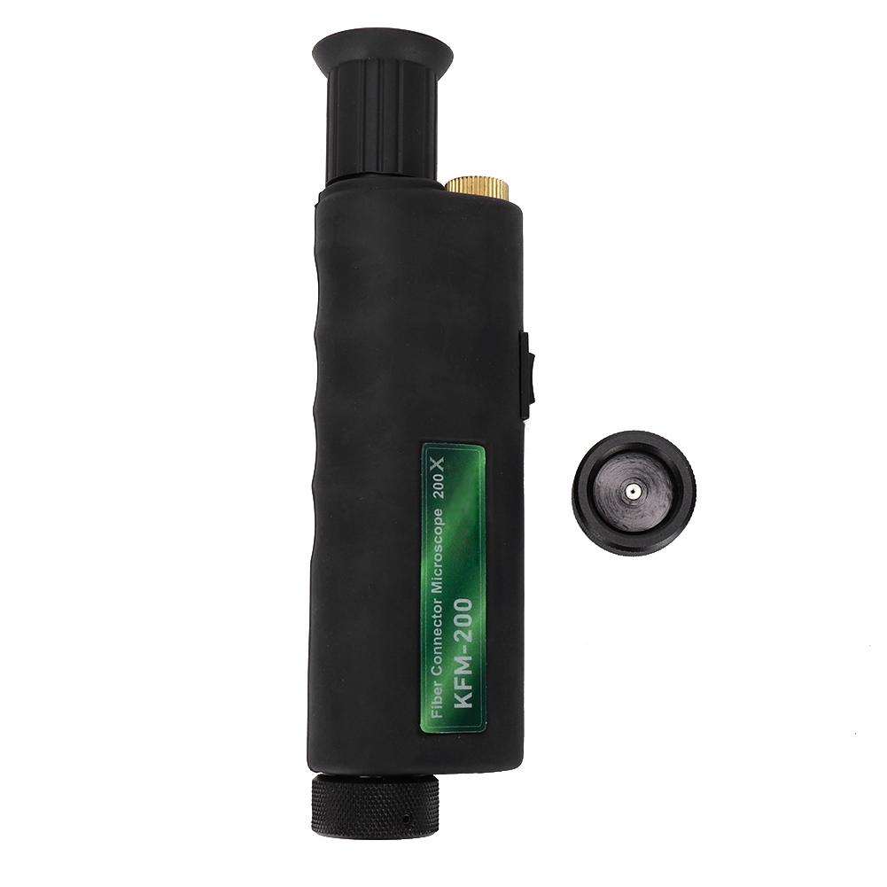 Handheld Optical Fiber Microscope Inspection Mini 200X 400x Magnification 2.5mm Adaptor