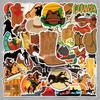 Trendy Waterproof Western Cowboy Stickers - 50 Sheets for Decorative Stationery & Planners
