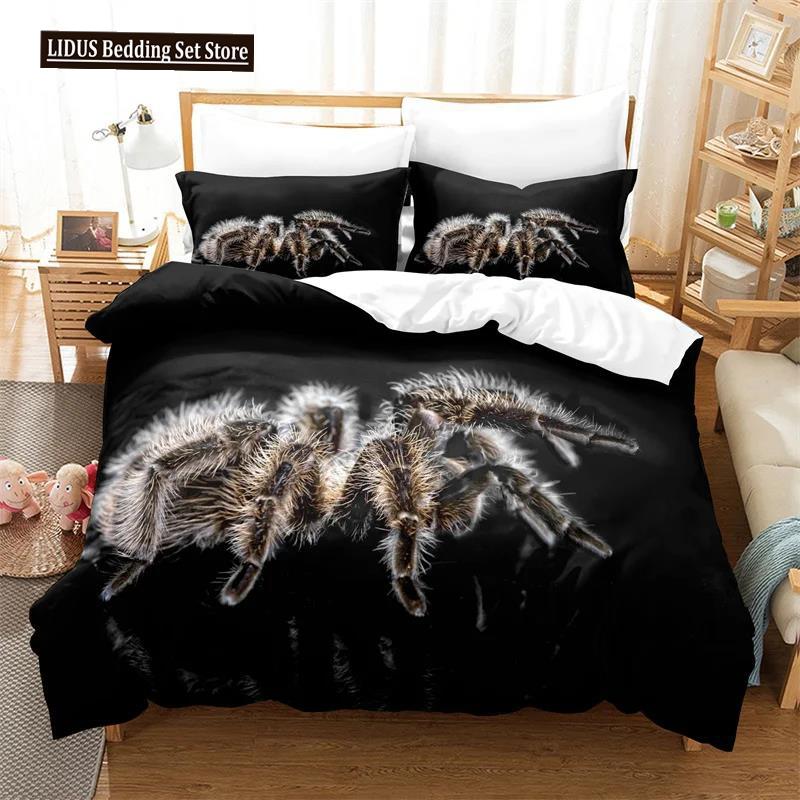 Spider And Animals Bedding Set Microfiber 3D Print Duvet Cover Queen King Size Fashion Design Comforter Cover With Pillowcases