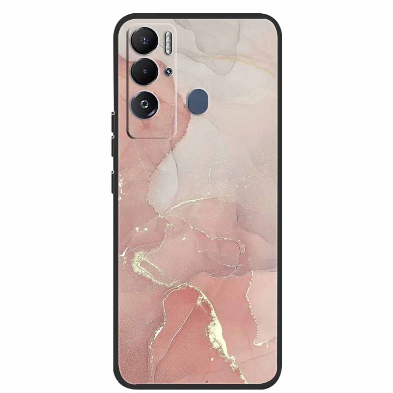 For Tecno Pova Neo Case Marble Soft Silicone Back Cover Phone Case for Tecno Pova Neo Bumper Coque LE6 Shockproof PovaNeo Funda