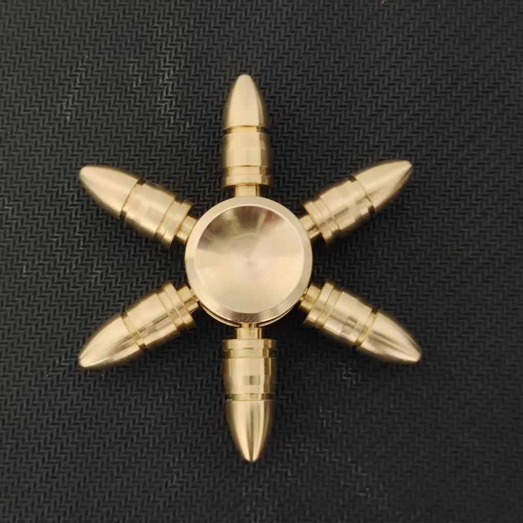 Fidget Spinner aus reinem Kupfer, abnehmbares Design, Metall-Handspinner, 188 Edelstahlkugellager, Antistress-Spielzeug für Erwachsene