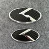 2pcs X 3D ABS K Logo Front Grill Emblem Rear Trunk Badge Car Sticker Decal for Kia K5 2011-2013 Optima Forte 2009-2014 Drlqc11