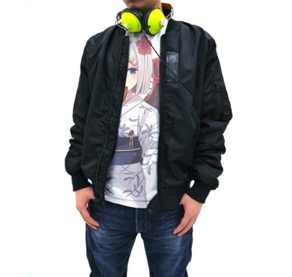 Kantai Collection -KanColle- Yukata Hamakaze Full Graphic T-Shirt White Small