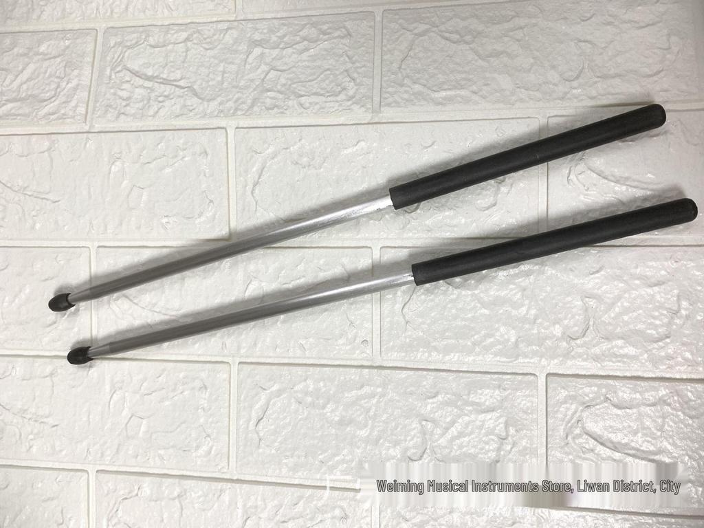 Heavyweight, Colorful, Metal, Wrist-Opening, Practice Drumsticks with Protective Rubber Sleeves