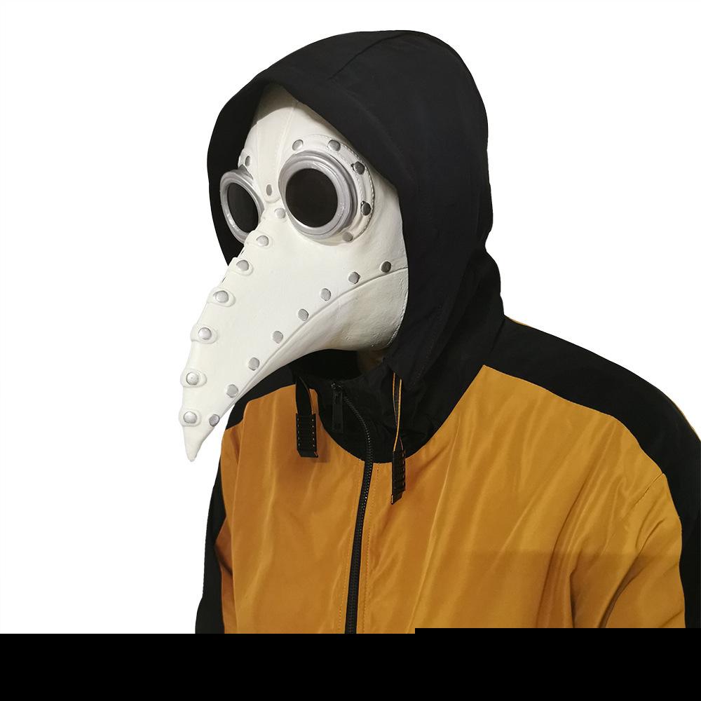 Pestdoktor Leder Schnabelmaske - Europäischer Halloween Punk Stil