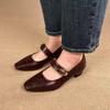 French single shoes fairy style with skirt gentle shoes autumn new Mary Jane small leather shoes