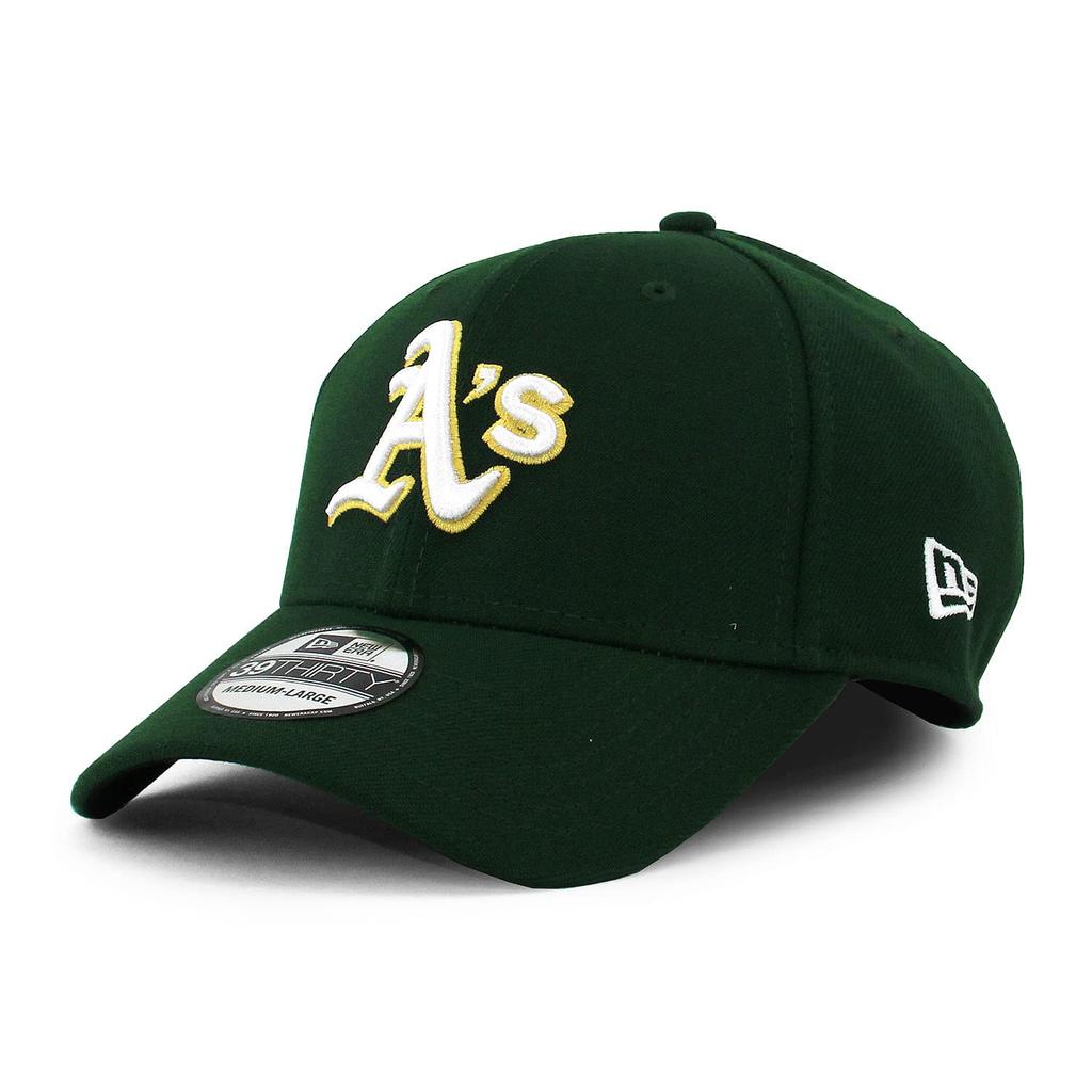 New Era Oakland Athletics 39THIRTY MLB TEAM CLASSIC FLEX FIT CAP ATHLETICS Stretch Fit Dark (OAKLAND 3930) (Size S/M (approx. 55.8-57.7cm), Green)