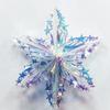 2PCS Large Foil Ceiling Garlands Decorative Honeycomb Snowflake Iridescent Snowflake  Party