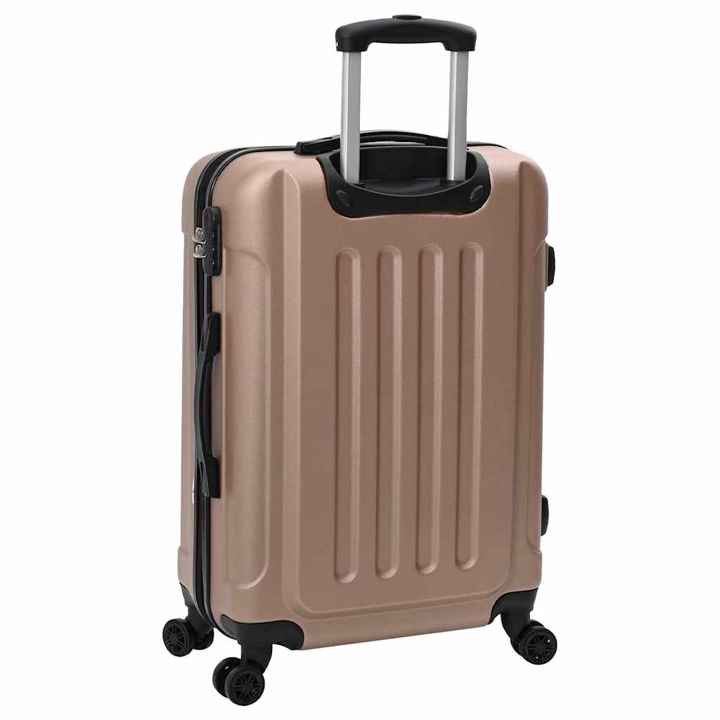 3 Piece Luggage Set In Rose Gold 50 X 31 X 78 Cm ABS Plastic