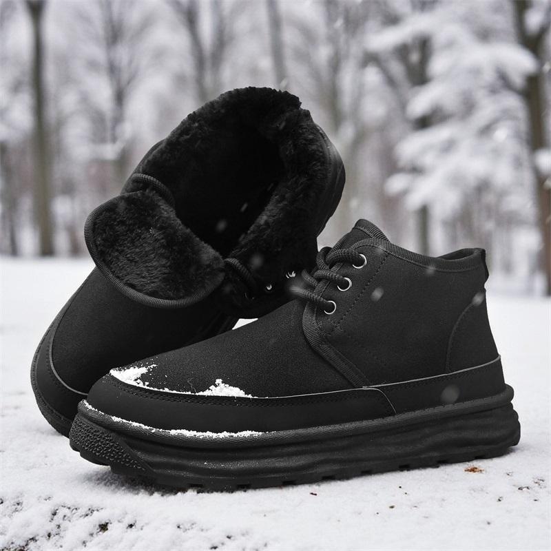 Men's Winter Warm Snow Boots Are Fashionable Versatile Anti Slip Comfortable and A Must-have for Winter Outings