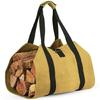 Canvas Firewood Carry Tote Bag Camping Firepalce Wood Bag with Straps Handles