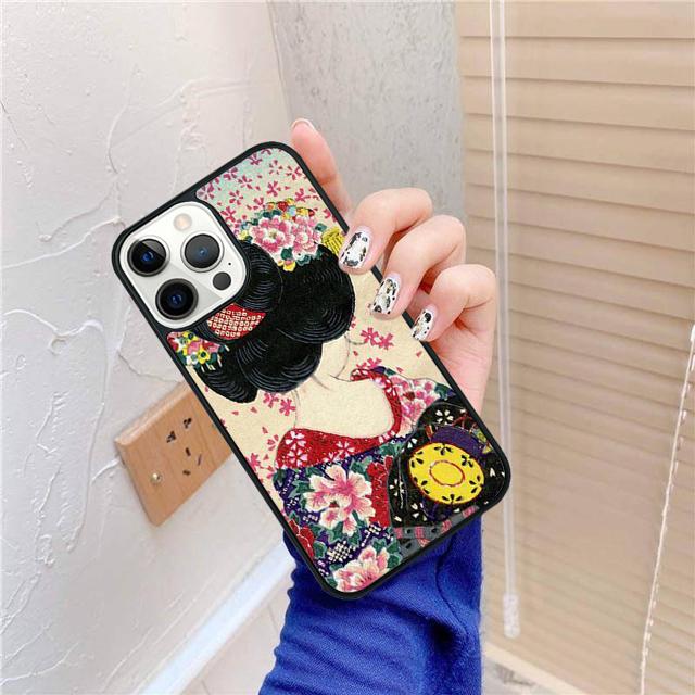 Japanese Geisha Phone Case For For iPhone 17 Air 16 15 11 12 13 14 Pro Max Plus coque