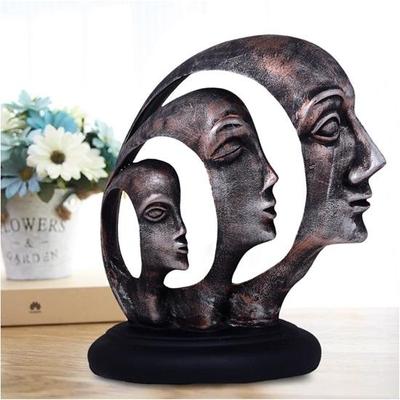 Lady Ring Face Statue für Heimdekoration, Prunkstück, moderne Kunst, Lady Face