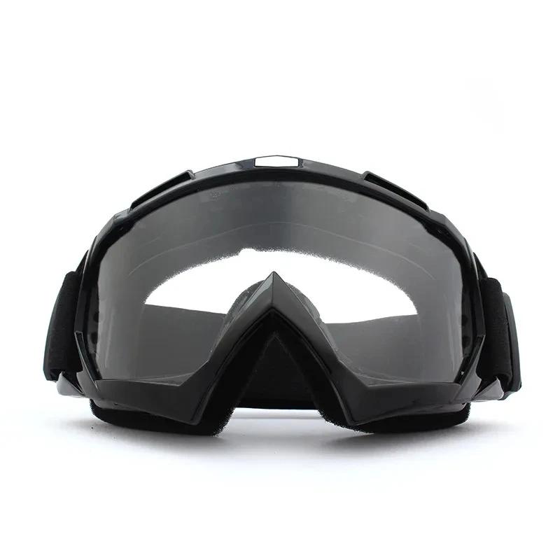 Transparent Skiing Goggles Windproof Motorcycle Goggles Cycling Sunglasses HD Anti-Fog Snow Goggle Outdoor Sports Ski Glasses