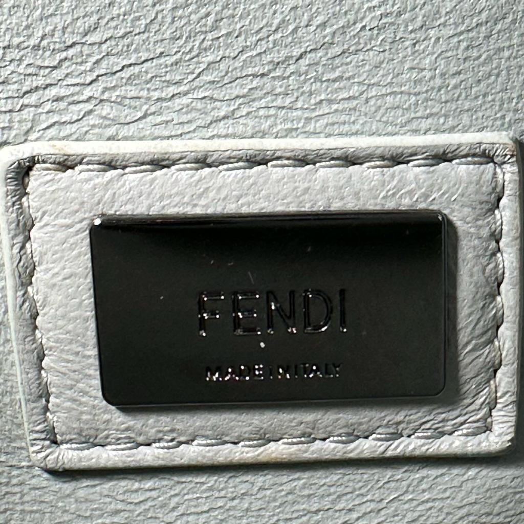 Fendi Pea Curve Handbag Blue Women Used