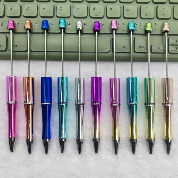 10Pcs Beadable Pen Plastic Bead Pen Ballpoint Pen Cute Pen Boy Girls Pen Gift