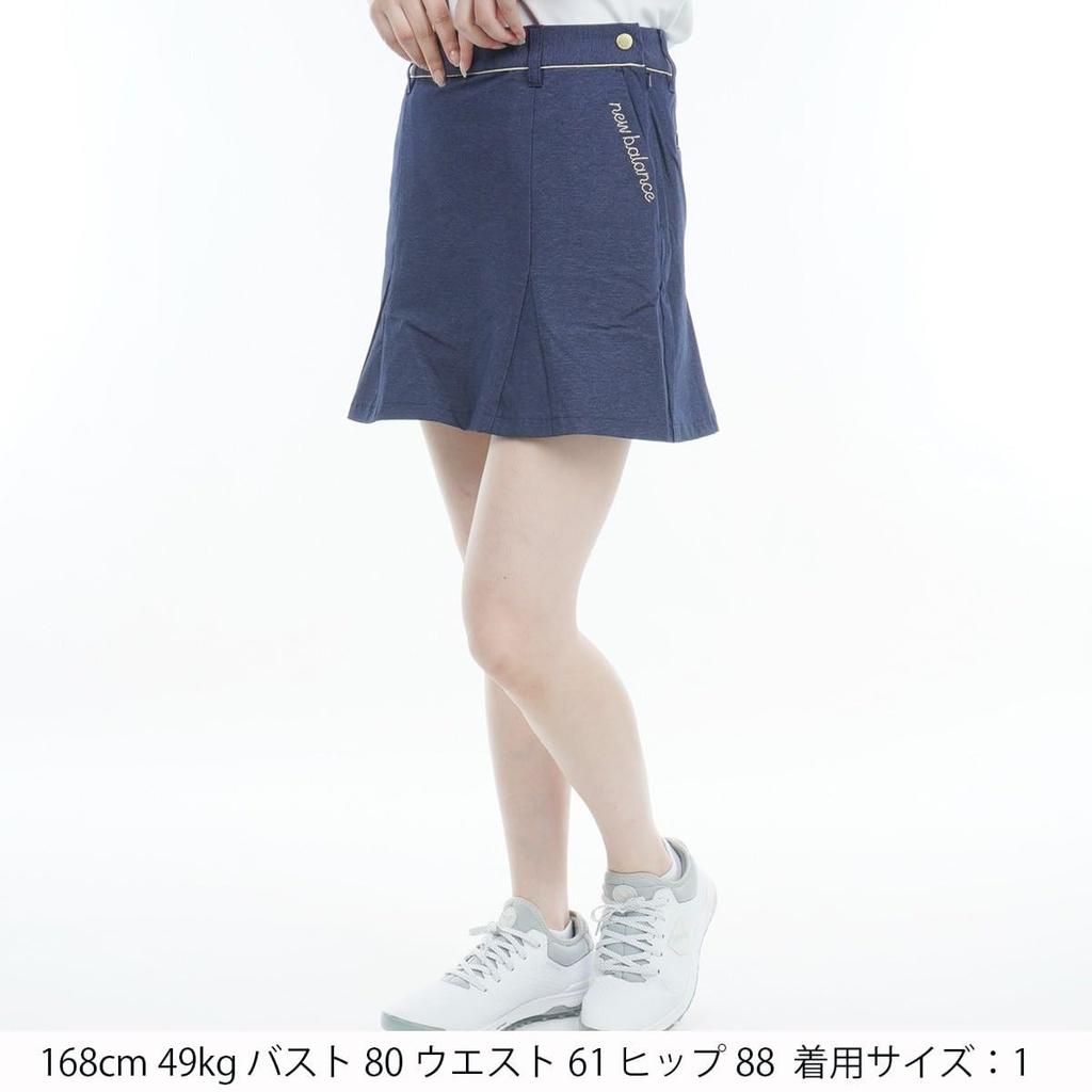 Skirt Golf 1 [New Balance] Women's (Chambray, Sweat-absorbent, Quick-drying, Stretchy) / / 012-3134507 120_Navy [M]