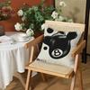 Fashion Black ball  Cushion Cover Silky Short Plush Invisible Zipper Dustproof Sofa Pillow Case for Home Decor