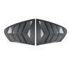 For BMW 5 Series F10 525i 530i 2011-2017 Automotive Carbon Fiber Pattern Rear Window Shutters Car Stickers Exterior Accessories