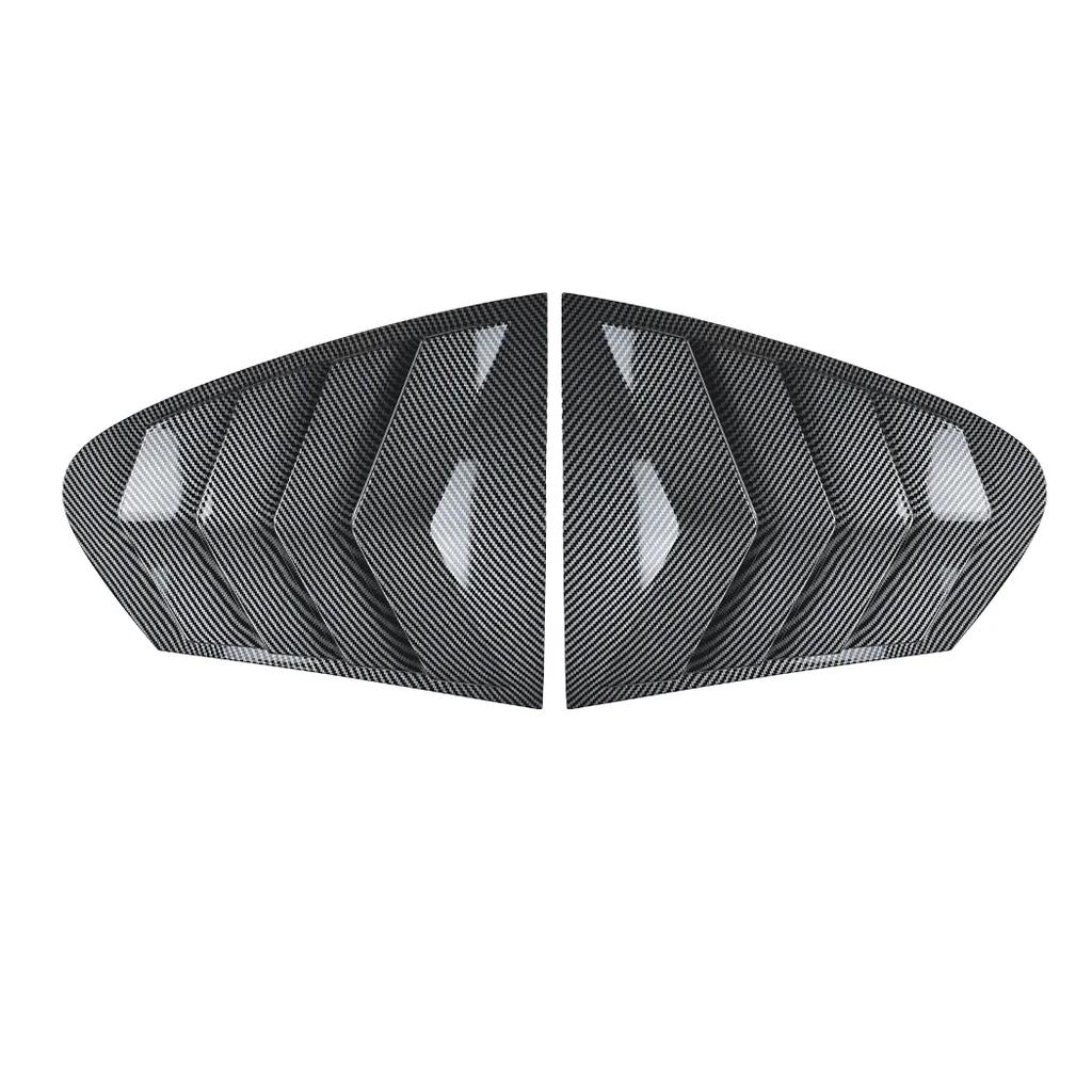 For BMW 5 Series F10 525i 530i 2011-2017 Automotive Carbon Fiber Pattern Rear Window Shutters Car Stickers Exterior Accessories