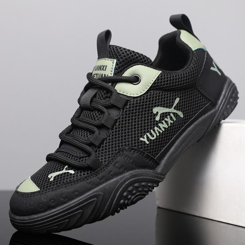 Lightweight men's breathable 2025 soft sole summer mesh new men's shoes Forrest Gump shoes German training shoes sports and leisure shoes