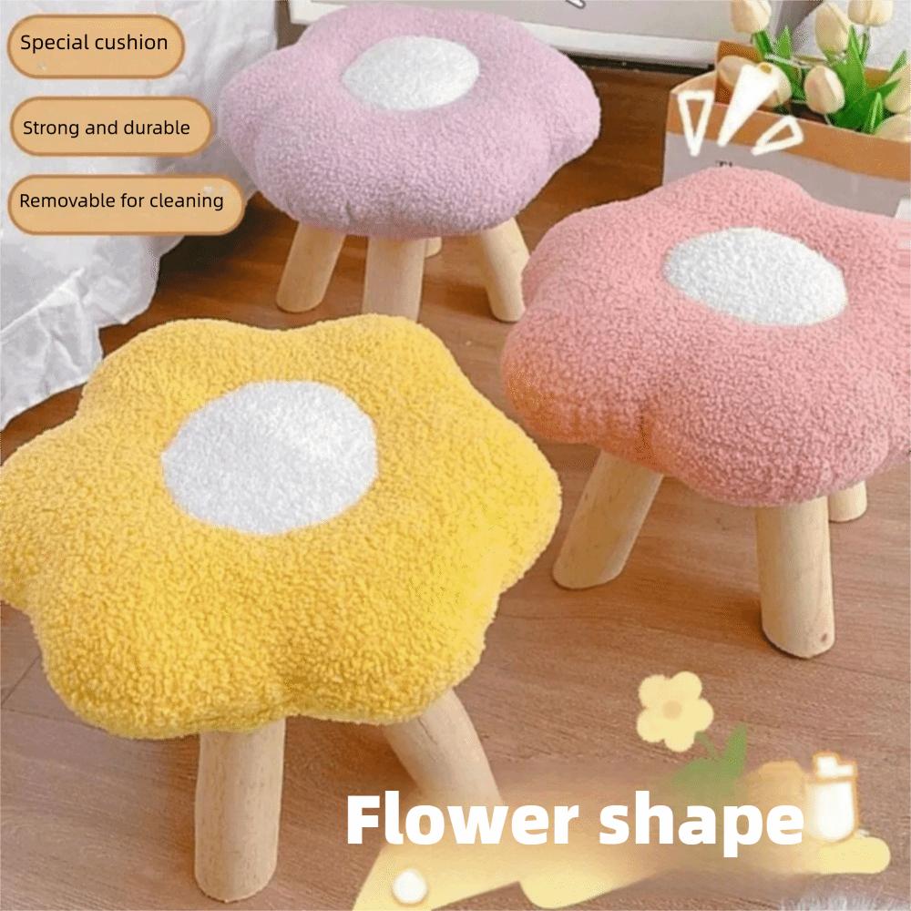 Household Low Stool Soft Sofa Stool Cute Footstool  Living Room