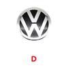 4Pcs For Volkswagen R-Line R GTI Polo Passat T5 Golf Scirocco 56mm Car Wheel Stickers Center Hub Cap Car Emblem Badge Decal
