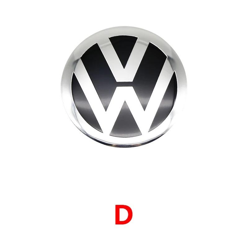 4Pcs For Volkswagen R-Line R GTI Polo Passat T5 Golf Scirocco 56mm Car Wheel Stickers Center Hub Cap Car Emblem Badge Decal