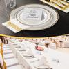 50/100Pcs Blank Table Place Cards Foldable Seating Place Cards Name Place Cards for Wedding Party Decoration Table Cards Set
