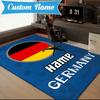 Custom Name Germany Flag Rug Game Carpet, Floor Mat for Bedroom Living Room Entryway Rug, Home Decor Idea Gift for Christmas birthday