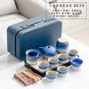 Japanese Light Luxury Gradual Change Beam Pot Tea Set Coarse Pottery Teapot Creative Business Gift Company Gift Print