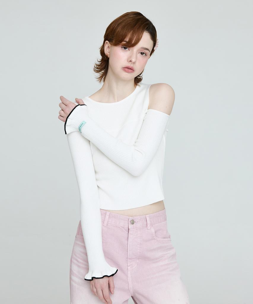 INSTANTFUNK One-Point Cutout Knit - Ivory