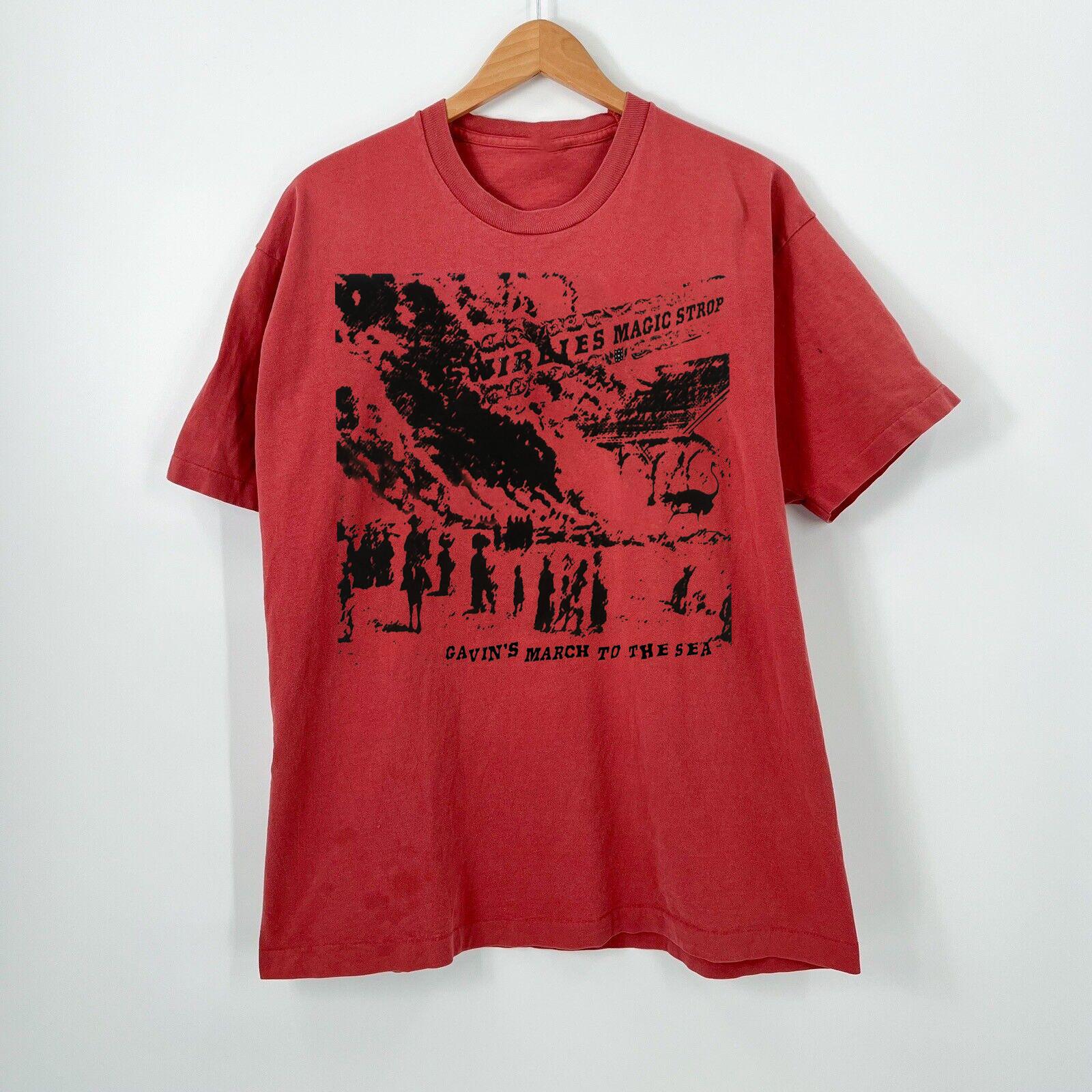 Gavin s March To The Sea Swirlies Band Unisex Red T-Shirt MC556 XXL