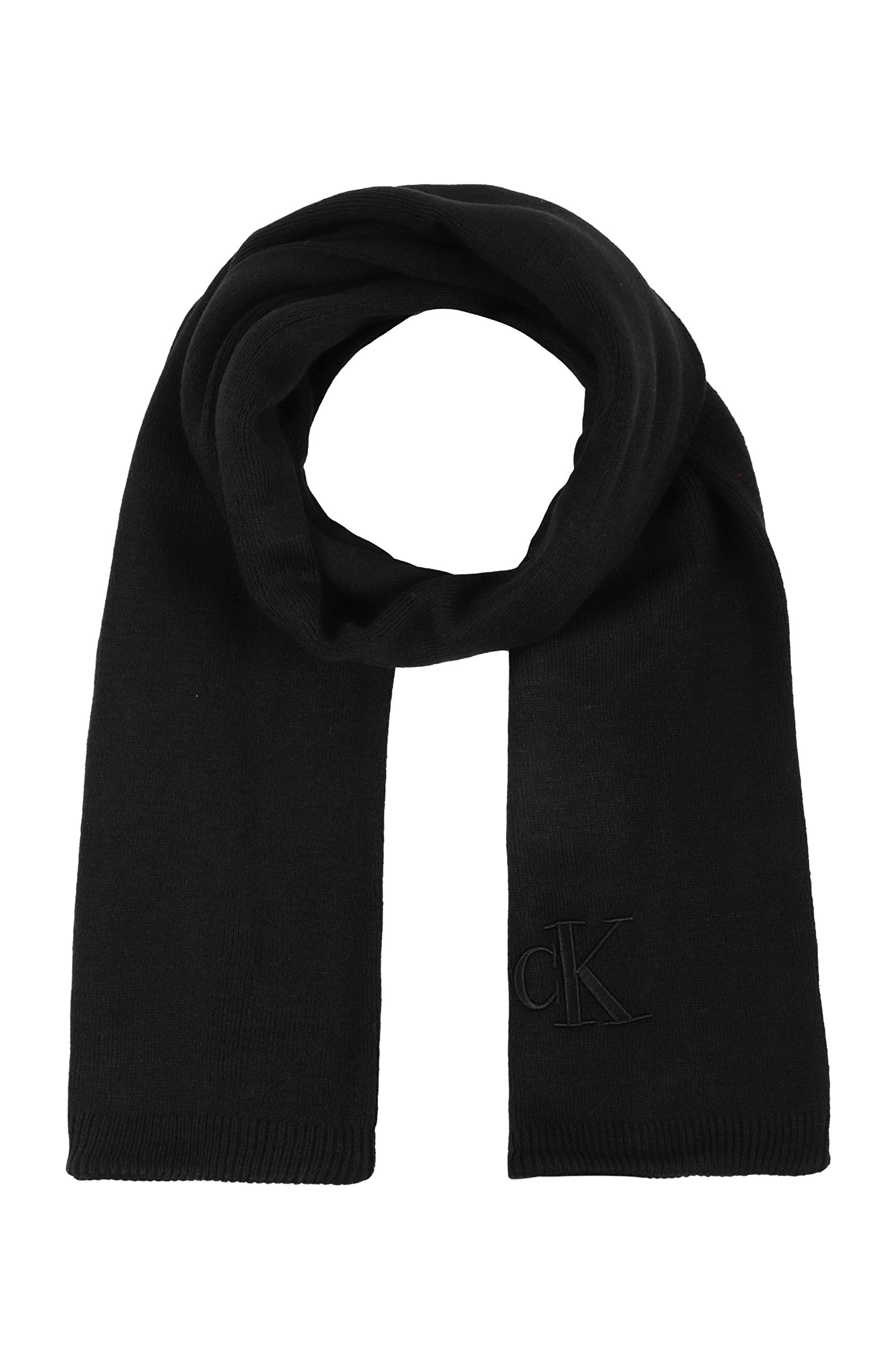 

Calvin Klein Knitted Scarf One Size Uni, Black, чёрный