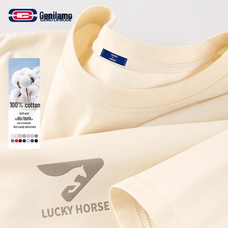 GENIOLAMODE Men s Pure Cotton Short Sleeve T-Shirt XL