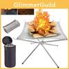 Portable Fire Pit Lightweight Folding Camping Fire Pit For Outdoor Barbecue And Heating