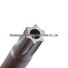 Hollow Hexagonal Plum Blossom Screwdriver Bit with Center Hole (1/4" Hex Shank)