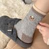 Wool Socks Medium Socks Thickened Warm Wool Socks Cute Cartoon Long Socks Socks
