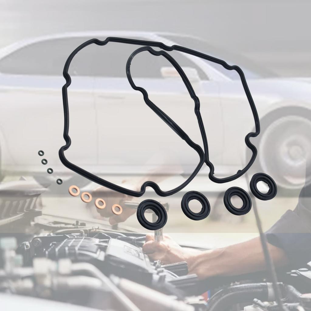 Rocker Cover Gasket Injector Seal Washer Set Clamping Bolt for Transit Mk7 2.2 2.4 Injector Seal Washer Auto Accessories