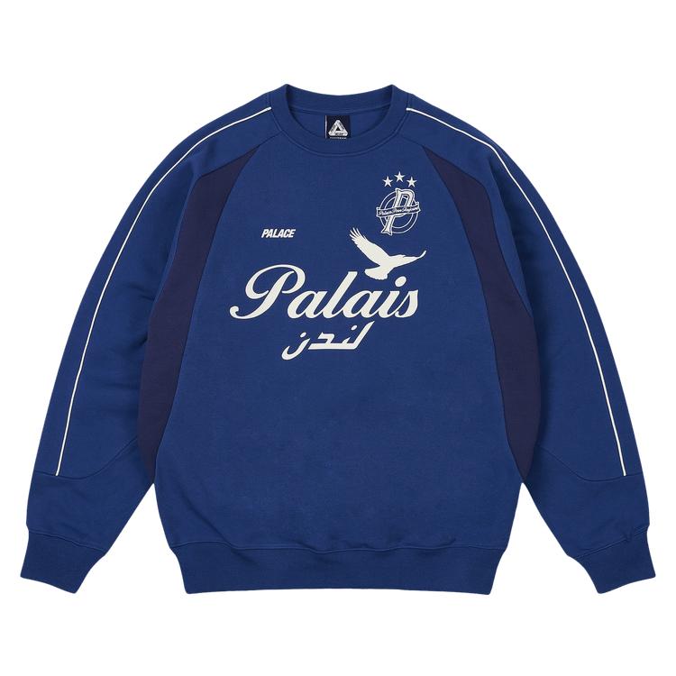 

Palace Palais Pro-Team Crew Blue Berry Unisex Tops P28CS112 XL