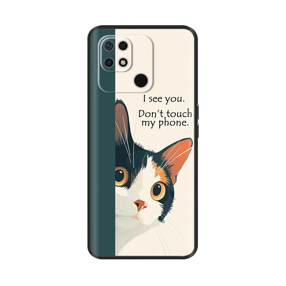 Pour Redmi 10C Coque Mignon Dessin Animé Silicone Liquide Souple Boîtier de Téléphone Pour Xiaomi Redmi 10C Coque Arrière redmi10C 10 C Coques Fundas