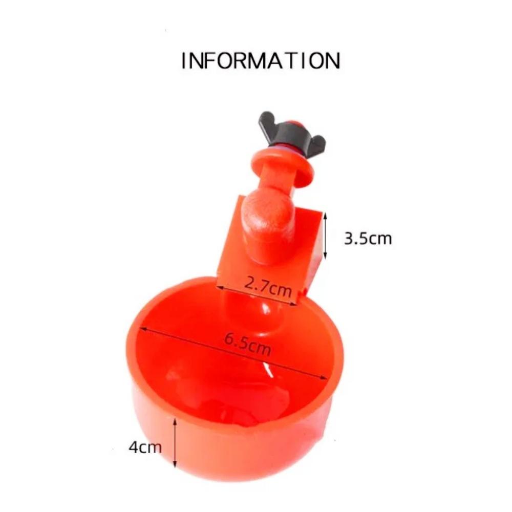 6pcs Poultry Water Dispenser Chicken Goose Universal Automatic Drinker Plastic Water Feeder Quail Drinker Farm Yard Accessories
