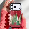 Gold Christmas Trees Phone Case for iPhone 17 16 15 14 13 Pro Max Back Cover for 12 11 Pro Coque