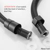 Black Hose 111cm 111cm Bathroom Shower Hose Faucet Tube Stainless Flexible Hose Plumbing Explosion-proof Silver Pipe 1/1