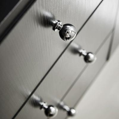 6Pcs Drawer Pulls Zinc Alloy Dressers Knob Cupboard Handle Modern Furniture Handle Round Ball Bedside Cabinet Pull