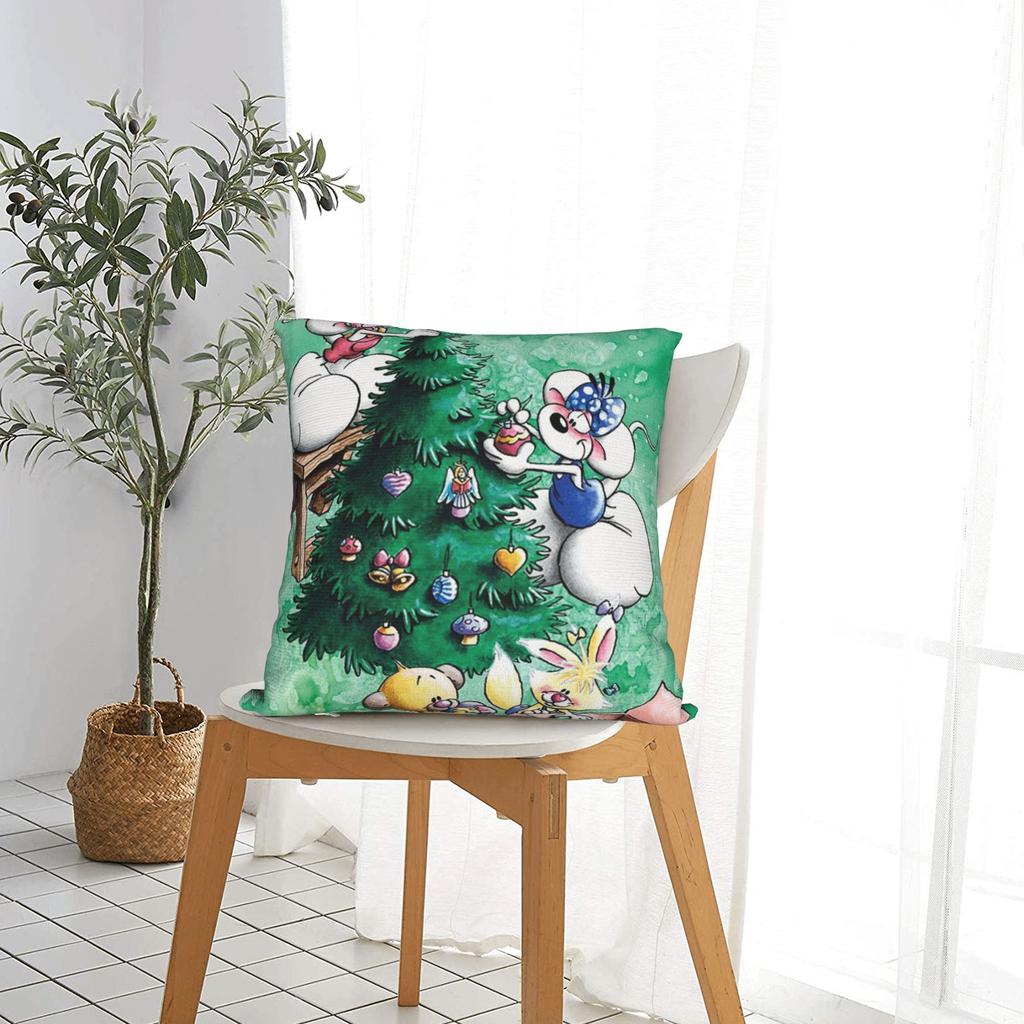 Christmas Diddl Pillow Cover  Design Cushion Cover Kawaii Pillow Case For Chair Sofa Home Decor