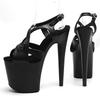 Sexy Women Pole Dance Shoes Pumps Party Club Platform High-heeled 20cm Shoes Summer Peep Toe Sandals