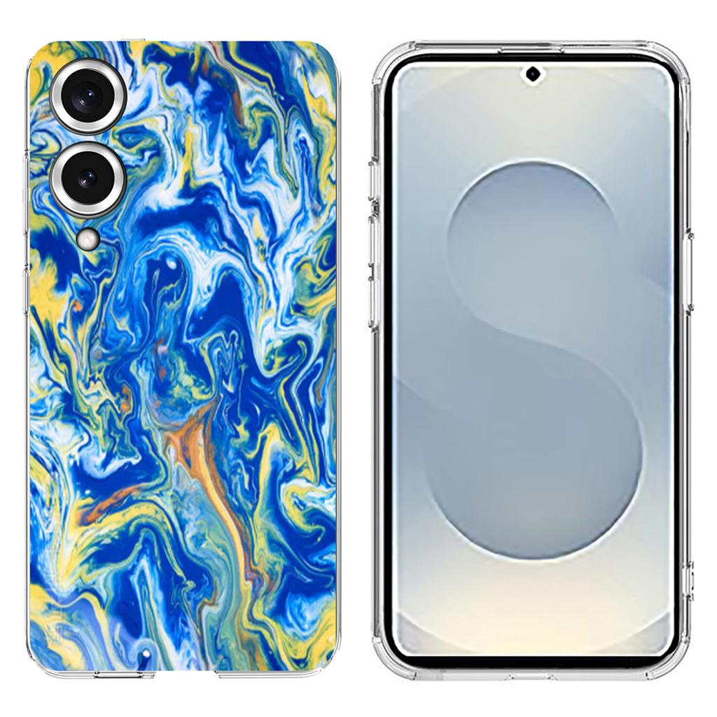Soft TPU Case for Samsung Galaxy S25 Edge Marble Pattern Printing Phone Cover