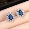 CAOSHI Brilliant Cubic Zirconia Jewelry Gorgeous Women Stud Earrings Classic Bridal Wedding Ear Accessories for Daily Wearable