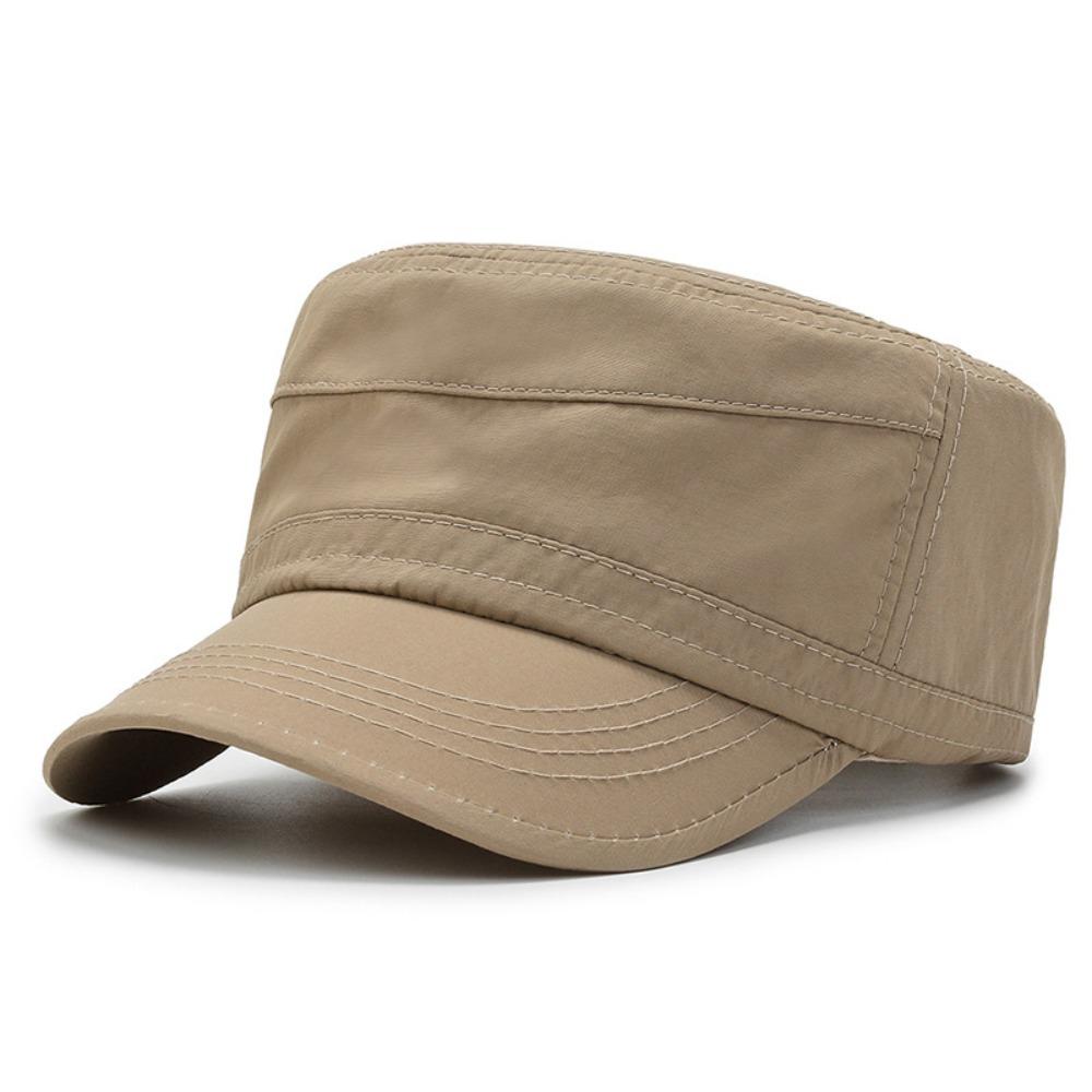 Adjustable Flat Top Hat Classic Style Men’s Sun Hat Casual Flat Peaked Cap  Unisex